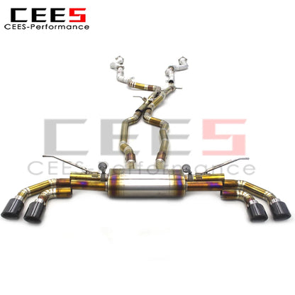 CEES Catback Exhaust System  for Porsche Cayenne 957 3.6/4.8T 2006-2010 Titanium Exhaust Pipe Exhaust Downpipe