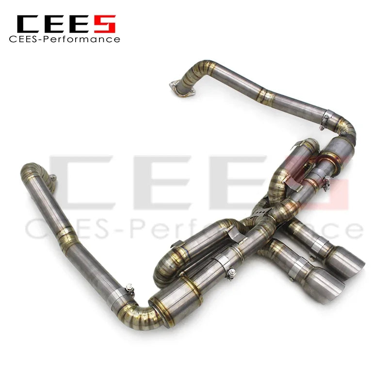 CEES Catback Exhaust for Porsche 718 Cayman/Boxster 2.0T 2016-2022 Upgrades GT4 Titanium Exhaust Pipe Muffler System