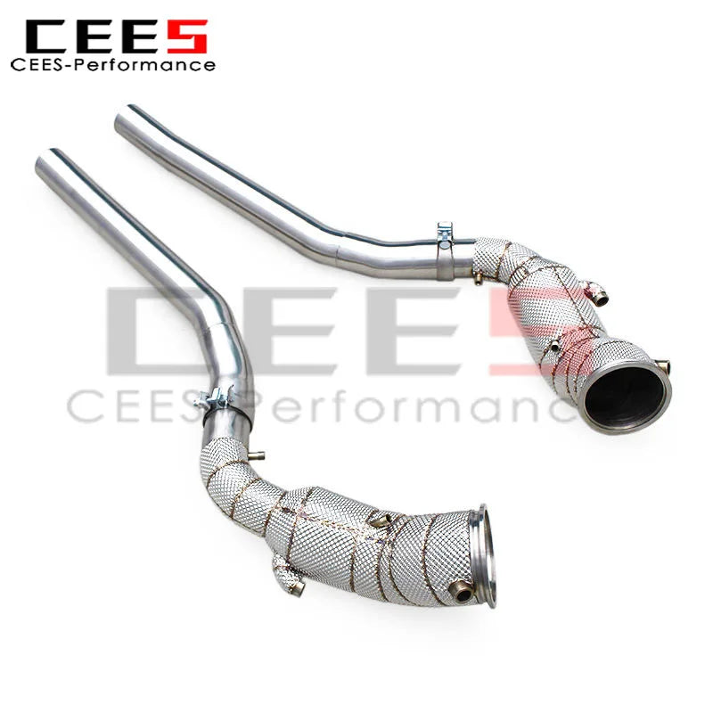 Ferrari Purosangue FUV V12 6.5L Stainless Steel Heat shield Downpipe Exhaust System