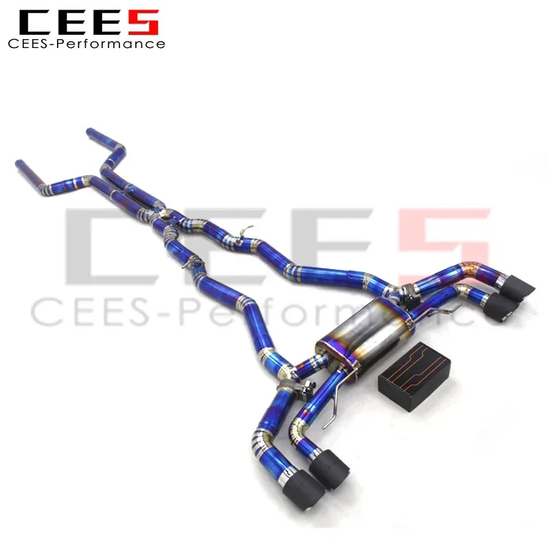 CEES Exhaust System For BMW X5M/X6M 4.4TT 2015-2023 Titanium alloy car Escape Exhaust Pipe