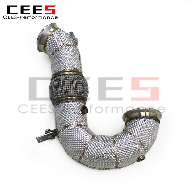 cees Exhaust Downpipe Pipes for Mercedes-Benz S500 3.0T 2023-2024 Performance Stainless Steel Racing Exhaust Pipe System