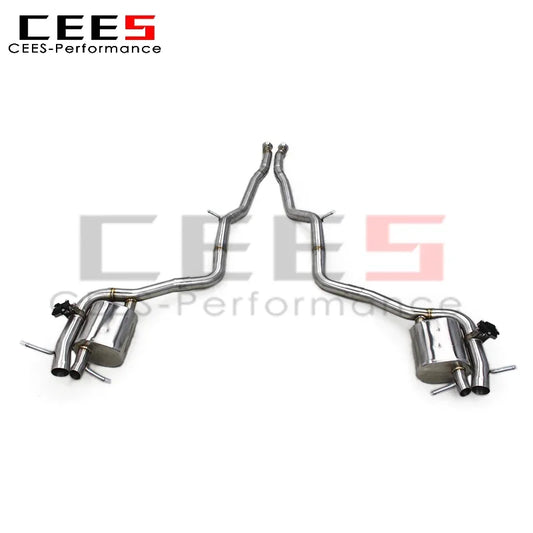 cees Valvetronic Catback Exhaust System for Mercedes-Benz S500 3.0T 2023-2024 Stainless Steel Exhaust Pipe Muffler Quad Outlet