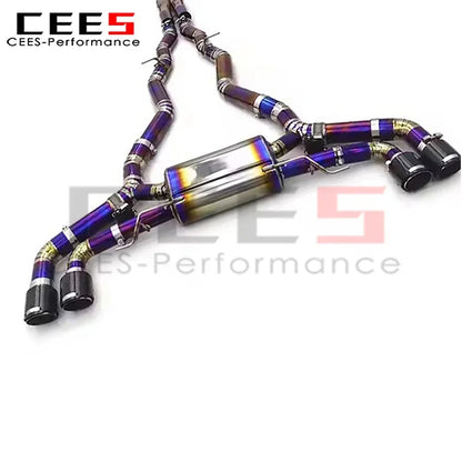 cees Catback Exhaust System for BMW X5M/X6M 4.4TT 2015-2023 Performance Titanium Alloy Car Escape Exhaust Pipe Assembly