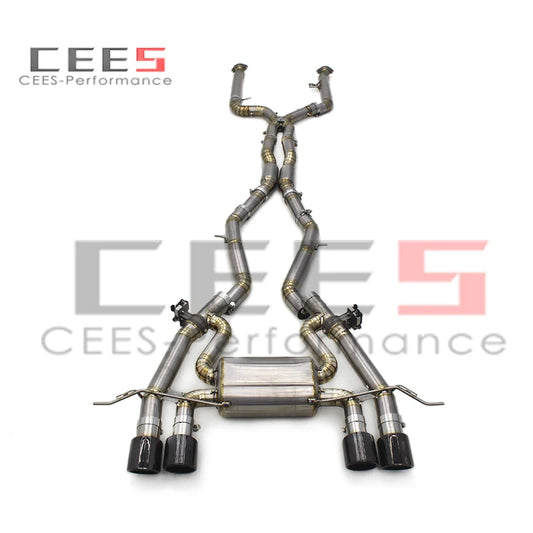 CEES Catback Exhaust System Titanium Exhaust Pipe Valvetronic For BMW M3/M4 G80/G82 3.0T 2020-2025 escape Exhaust Pipe Muffler