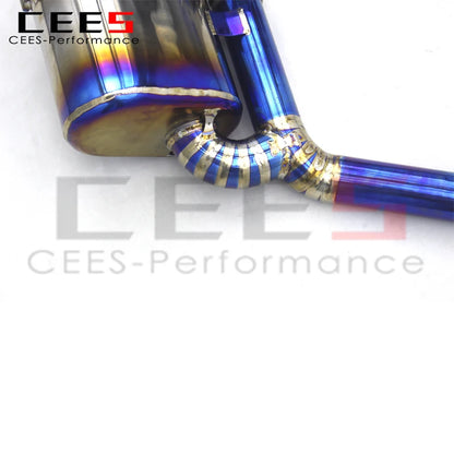 CEES Catback Exhaust Pipe Assembly for Mercedes-Benz E53 AMG W213 3.0T 2019-2023 Titanium  Escape Muffler Car Exhaust System