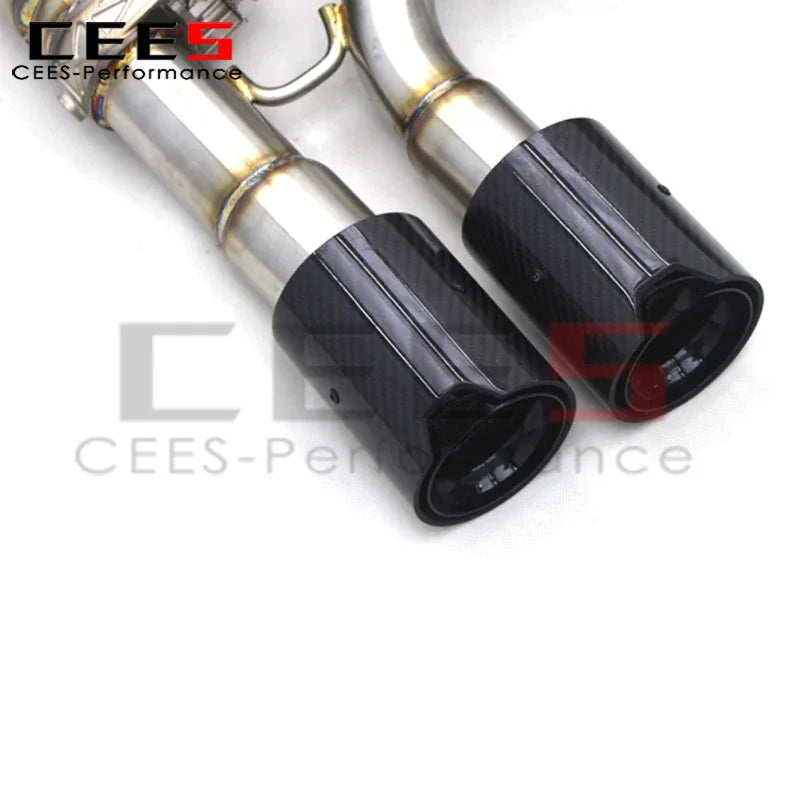 cees Catback Exhaust System for BMW M2 F87 3.0T 2016-2019 Stainless Steel Performance Valvetronic Exhaust Pipe Muffler Assembly