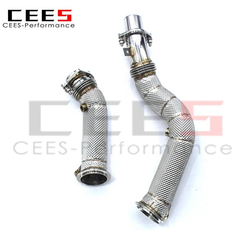 CEES M2 Competition High Quality Exhaust Downpipe Stainless Steel Catless downpipe without catalyst For BMW M2C F87 3.0T 2023