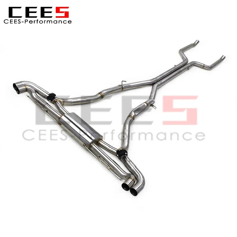 CEES  Stainless Steel Catback Exhaust Pipes for BMW X7 4.4TT 2019-2023 Escape Exhaust System Pipe Muffler