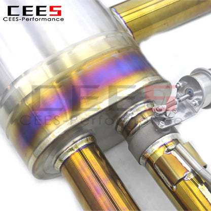 CEES Catback Exhaust System  for Porsche Cayenne 957 3.6/4.8T 2006-2010 Titanium Exhaust Pipe Exhaust Downpipe