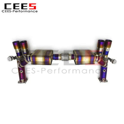 cees Catback Exhaust System Titanium High Performance Exhaust valve control Exhaust Pipe For Porsche 911 996 TURBO 1997-2005