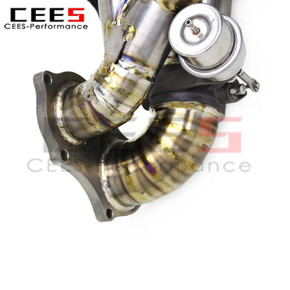 CEES Titanium Valve Catback Exhaust System for Porsche 718 Cayman GT4 4.0L 2020-2022 Racing Escape Exhaust Pipe Muffler Assembly