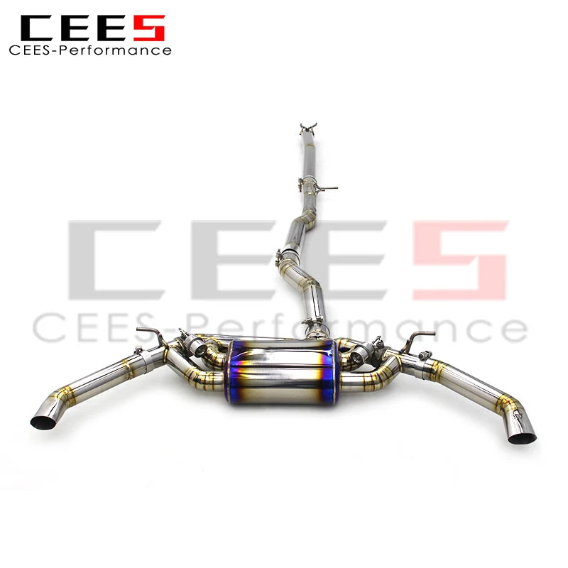 CEES Catback Exhaust For Mercedes-Benz CLA45 AMG 2.0T 2014-2019 Titanium alloy Car high Performance valvetronic Exhaust mufflers