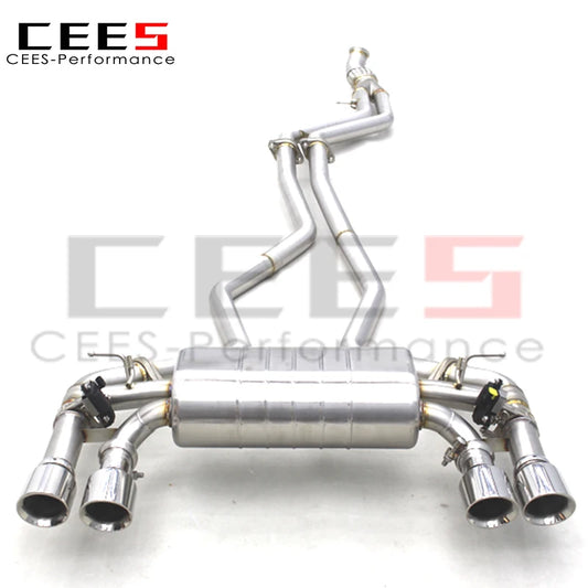 CEES Catback Exhaust System Stainless Steel Exhaust Pipe Valvetronic escape For BMW M2 F87 3.0T 2014-2018