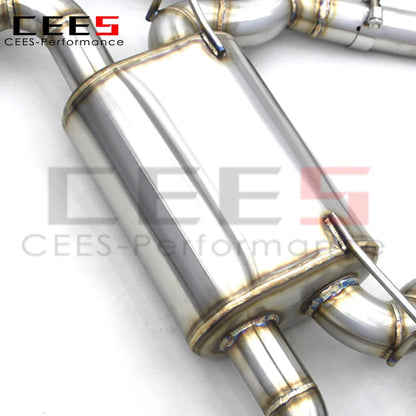 CEES Valvetronic Exhaust pipes For BMW M2C M2 Competition S55 F87 3.0T 2018-2023 Stainless Steel  Performance Catback Exhaust