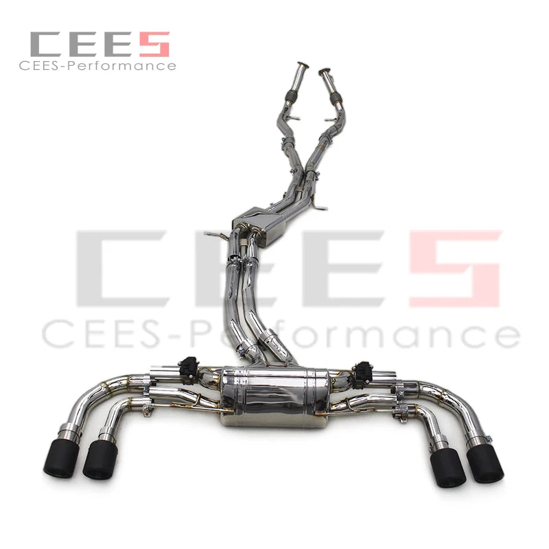 CEES Catback Exhaust System for PORSCHE Cayenne 4.8 2010-2016 Tuning Performance Racing Titanium Escape Exhaust Pipe Muffler