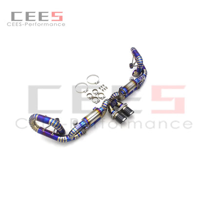 CEES Valve for Porsche 911 991.1 991 991 GT3 3.8T 2010-2016 Titanium Racing Exhaust Pipe Valvetronic Exhaudst Muffler System