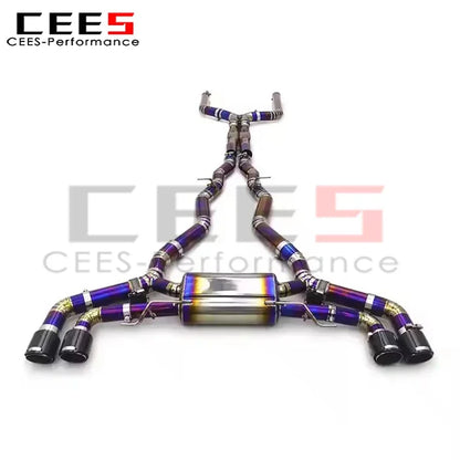 cees Catback Exhaust System for BMW X5M/X6M 4.4TT 2015-2023 Performance Titanium Alloy Car Escape Exhaust Pipe Assembly