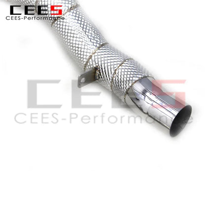 cees for Porsche Cayenne 957 3.6/4.8T 2006-2010 Stainless Steel Downpipe Exhaust System