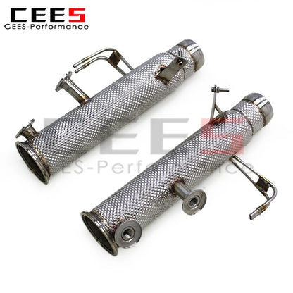 CEES  Downpipe Free Flow Pipes for Mclaren Artura 2021-2024 Stainless Steel Exhaust Downpipe Pipe Car Exhaust System