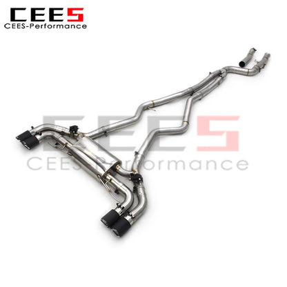 cees Catback Exhaust Valvetronic for BMW M340/M340i 3.0T 2019-2023 SS304 Stainless Steel Racing Exhaust Muffler System Assembly