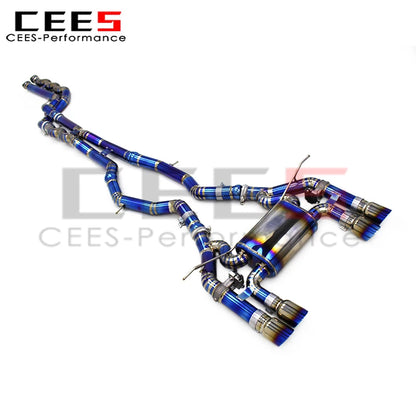 cees Valve Catback Exhaust System for BMW M3/M4 F80/F82 3.0T 2015-2019 Performance Titanium Valvetronic Exhaust Pipes Muffler