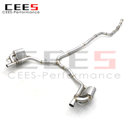 CEES Catback Exhaust Pipe For Mercedes-Benz AMG GT53 3.0T 2019-2023 Car Exhaust System Stainless Steel Pipes no cat downpipe