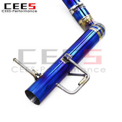 CEES Titanium Straight exhaust Catback Exhaust muffler For Mercedes-Benz C63/C63S AMG W205 4.0T 2015-2020 Racing exhaust system