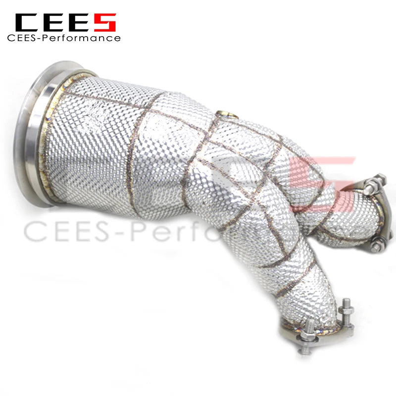 CEES Exhaust Downpipe For Audi SQ5 3.0T 2019-2023 Exhaust Pipe Stainless Steel Catless downpipe without catalyst