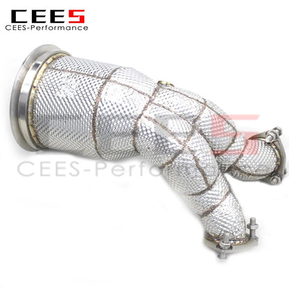 CEES Exhaust Downpipe For Audi SQ5 3.0T 2019-2023 Exhaust Pipe Stainless Steel Catless downpipe without catalyst