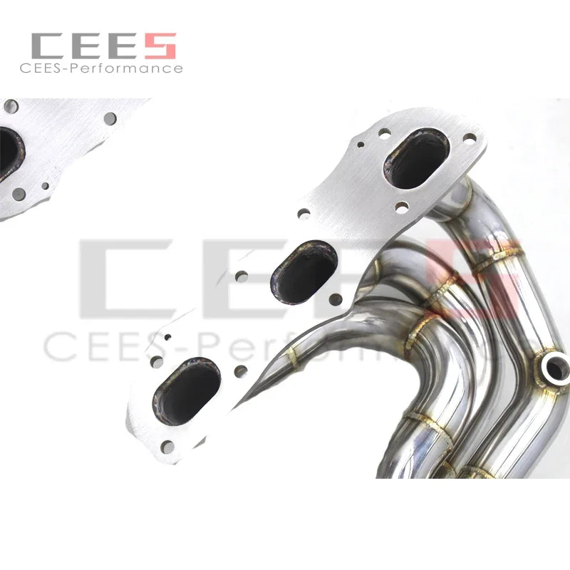 CEES Exhaust manifold Catalytic converter without catalyst Exhaust Pipe For Porsche Boxster/Cayman 987/987.2 2008-2012