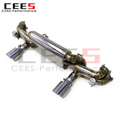 CEES Catback Exhaust Muffler for Porsche 718 Cayman GT4 4.0L 2020-2022 Performance Titanium Car Escape Exhaust Pipes System