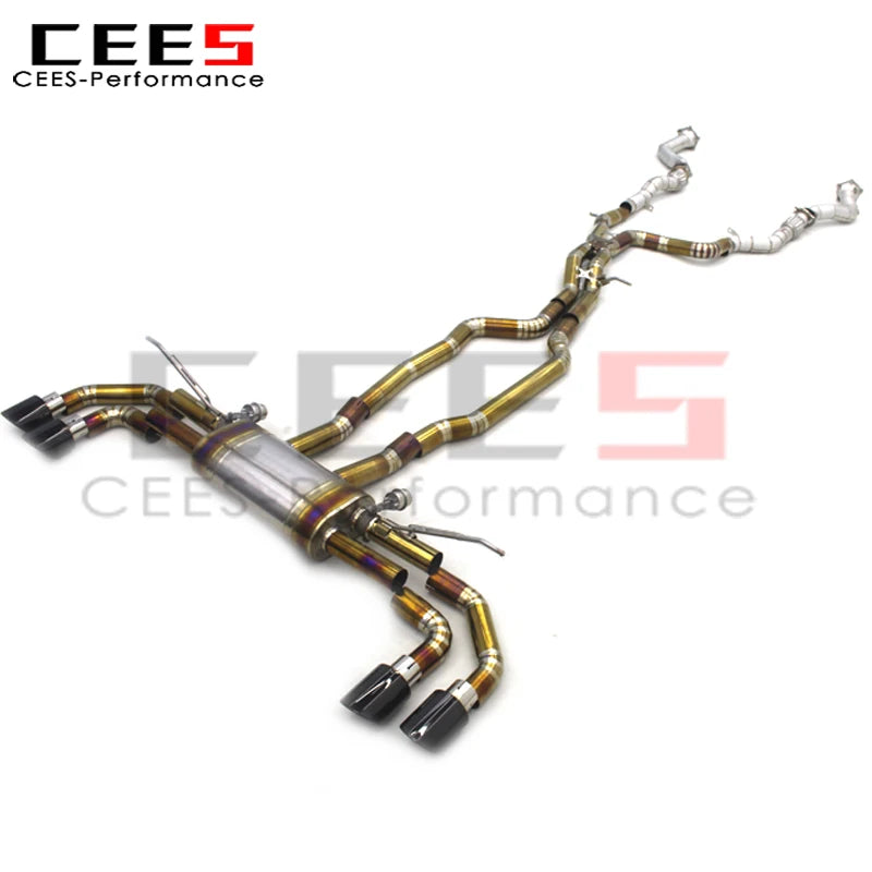 CEES Catback Exhaust System  for Porsche Cayenne 957 3.6/4.8T 2006-2010 Titanium Exhaust Pipe Exhaust Downpipe