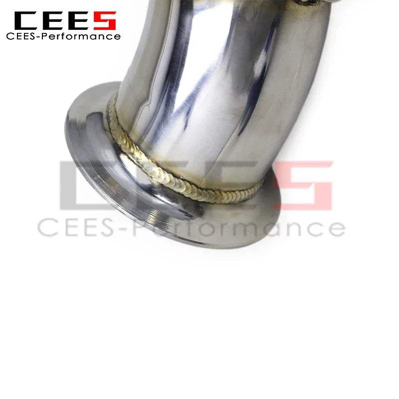 CEES Free Flow Exhaust Downpipe for BMW M2 F87 N55 3.0T 2014-2018Stainless Steel Performance Straight Downpipes Car Exhaust Pipe