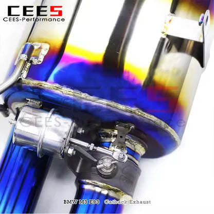 cees Performance Titanium Valve Catback Exhaust for BMW M3 E90 E92 E93 4.0L 2008-2013 Exhaust Pipe Muffler System with Catalyst