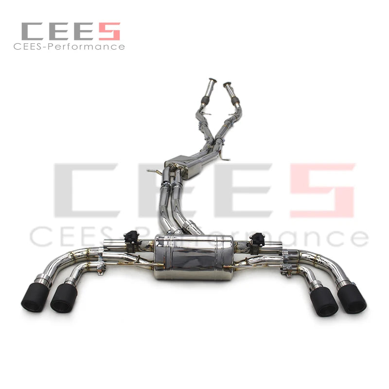 cees Catback Exhaust System For Porsche Cayenne Turbo 4.0T 2019-2023 Stainless Steel Racing Escape Exhaust Pipe Muffler Assembly