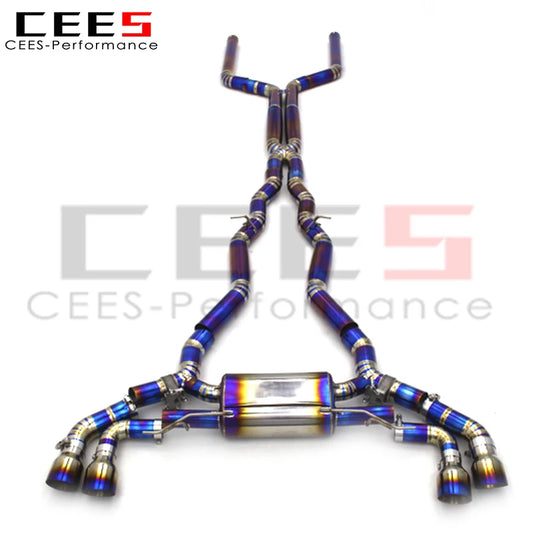 CEES Catback Exhaust for BMW M5 F90 4.4T 2018-2023 Performance Titanium Valve Exhaust Pipe Muffler  Exhaust System Escape