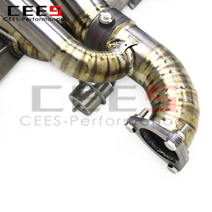 CEES Titanium Catback Exhaust System for Porsche 718 Cayman GT4 RS 4.0L 2022-2025 Racing Exhaust Pipe Muffler Escape