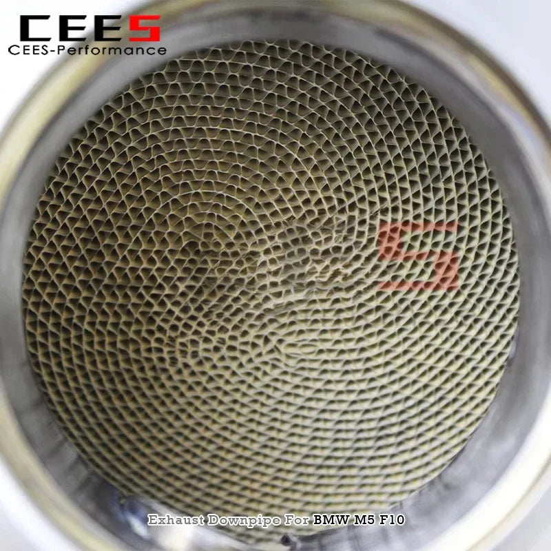 BMW M5/M6 F06/F10/F12/F13 4.4TT 2012-2016 Heat Shield Header Stainless Steel Downpipe Exhaust System