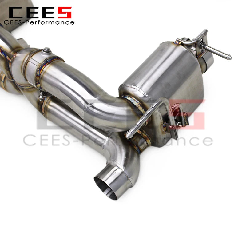 cees SUS304 Valvetronic Catback Exhaust System for Ferrari 488 V8 3.9T 2015-2019 Valved Muffler Exhaust Pipe with Remote Control