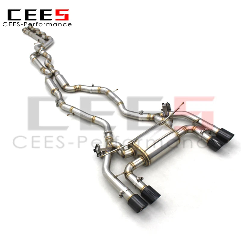 CEES Valvetronic Exhaust pipes For BMW M2C M2 Competition S55 F87 3.0T 2018-2023 Stainless Steel  Performance Catback Exhaust