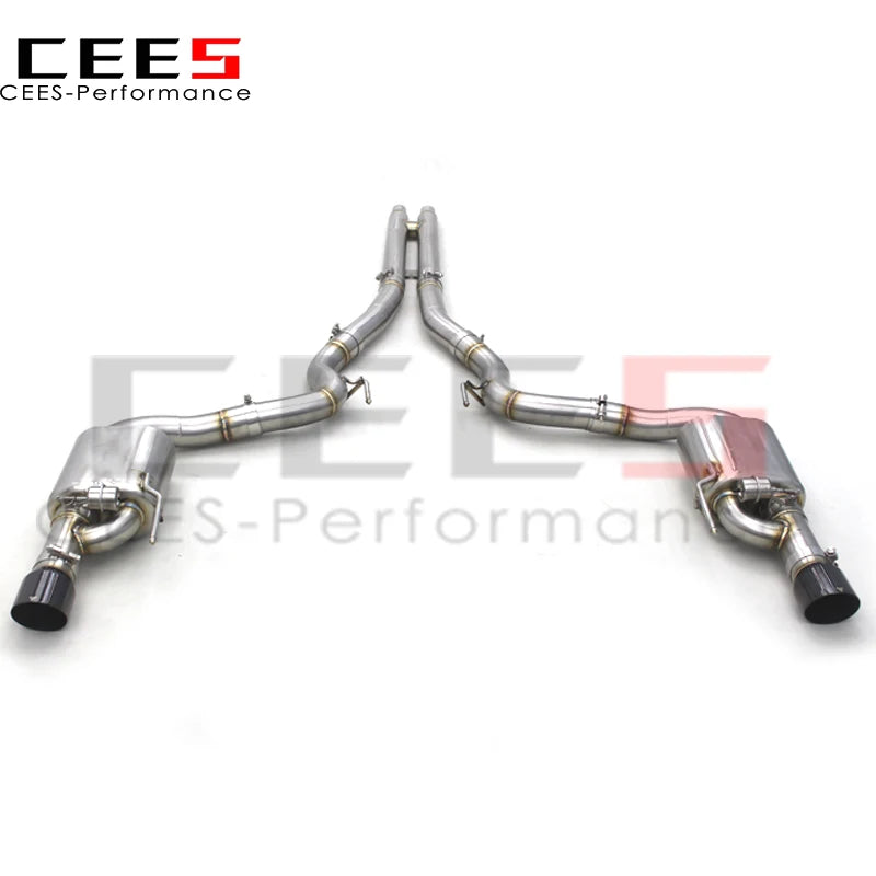 CEES Catback Exhaust System Stainless Steel High Performance Exhaust Pipe Muffler escape For Ford Mustang 5.0L 2011-2019