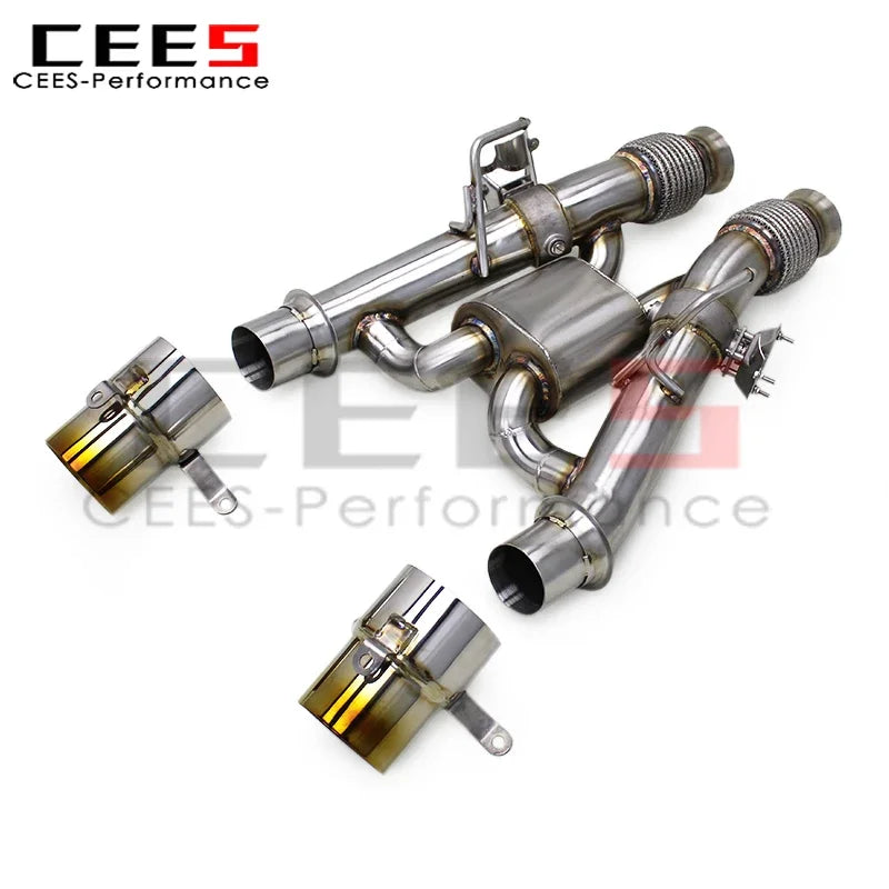 CEES Stainless Steel Catback Exhaust  for Mclaren Artura 2021-2024 Titanium Exhaust Tips Escape with Valve Car Exhaust Muffler