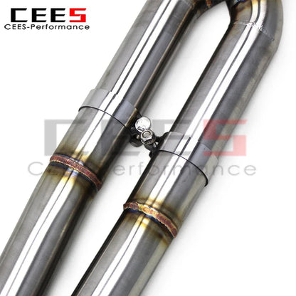 cees Stainless Steel Axle Back Exhaust Middle Pipes for BMW M550 M550i G30/N63 4.4TT 2017-2022 Racing Sport Exhaust System Assembly