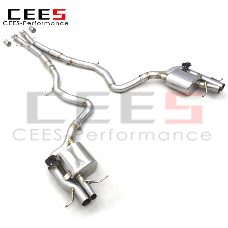 CEES Performance Catback Exhaust muffler For Mercedes-Benz S560 W222 2018-2019 Stainless Steel Valvetronic Muffler pipe