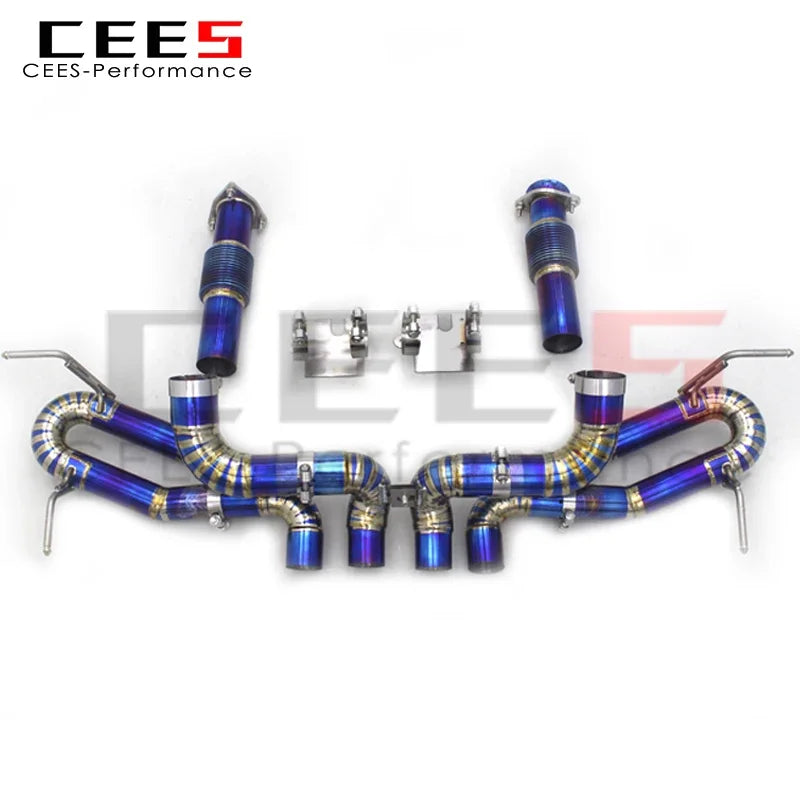 cees Perfectly Muffler Exhaust for Chevrolet CORVETTE C8 Z06 2019-2023 Titanium Performance Exhaust Pipes Valve Catback Systems