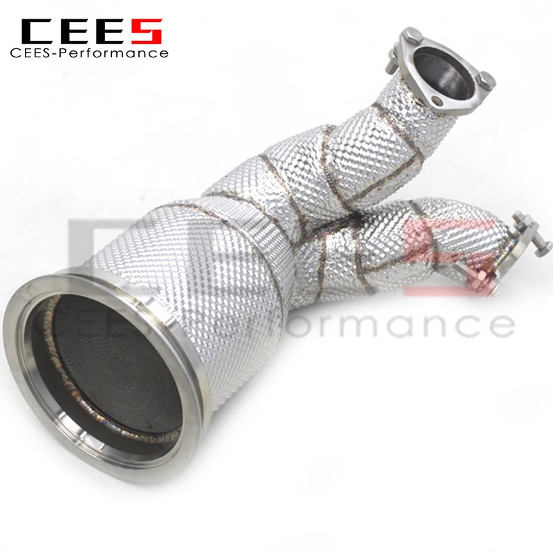 CEES Exhaust Downpipe For Audi SQ5 3.0T 2019-2023 Exhaust Pipe Stainless Steel Catless downpipe without catalyst