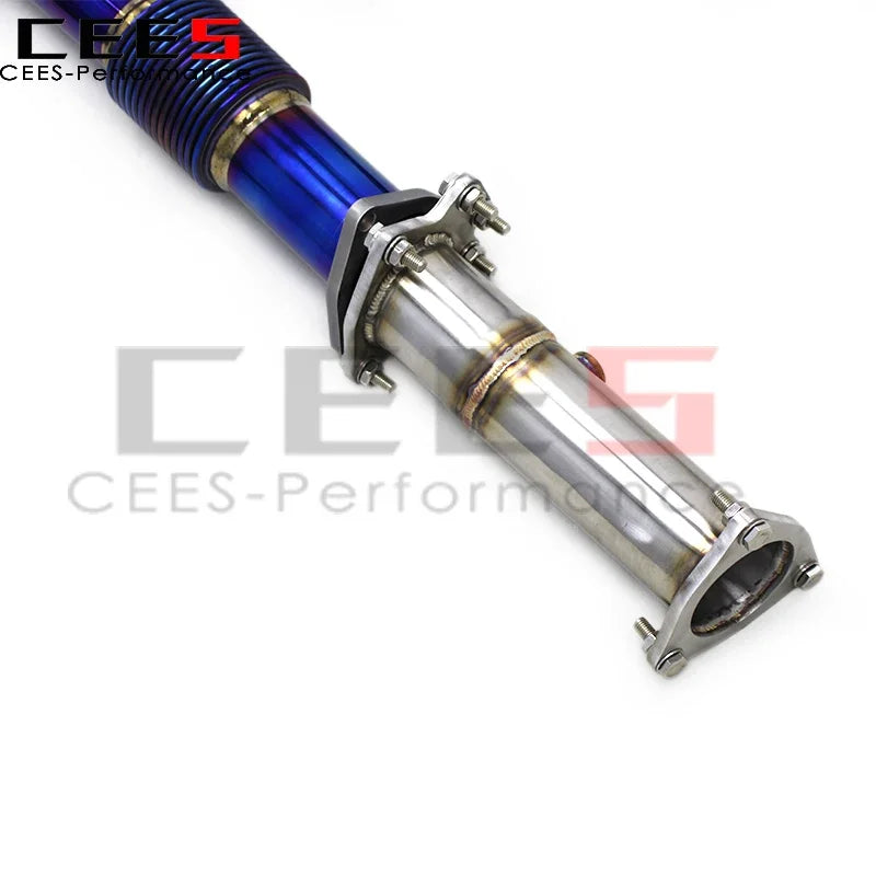 cees Full Exhaust System For Chevrolet CORVETTE C8 2019-2023 3inch Pipe Straight Downpipe Valvetronic Muffler Catback Race Sport