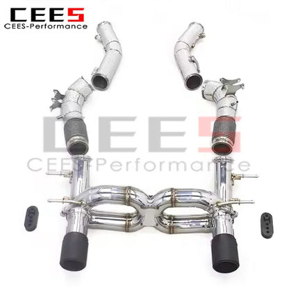 cees Valvetronic Exhaust Pipes for Maserati MC20 3.0T 2020-2024 Stainless Steel Exhaust Downpipe Car Accessories Exhaust System