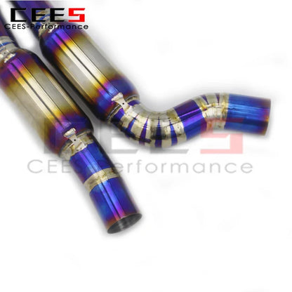 cees Exhaust 2.75" H Pipe 63mm Isometric Midpipe for BMW M2C M2 Competition F87 S55 3.0 2020-2024 SUS304 Tubes Resonated Exhaust