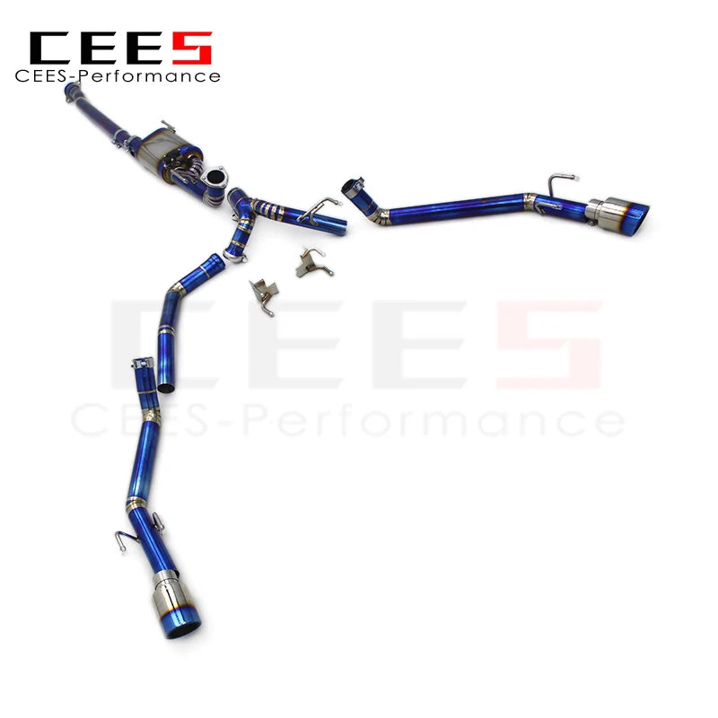 CEES New Style Automobile Titanium Performance Catback Exhaust Valvetronic Muffler System For Ford F150 3.5T 2015-2019